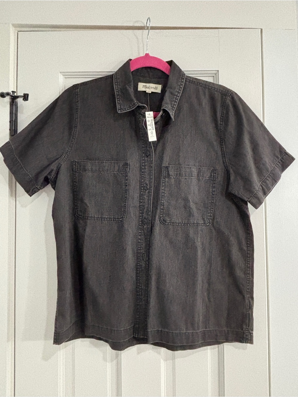 Madewell Black Denim Utility Shirt - Size Medium - NWT